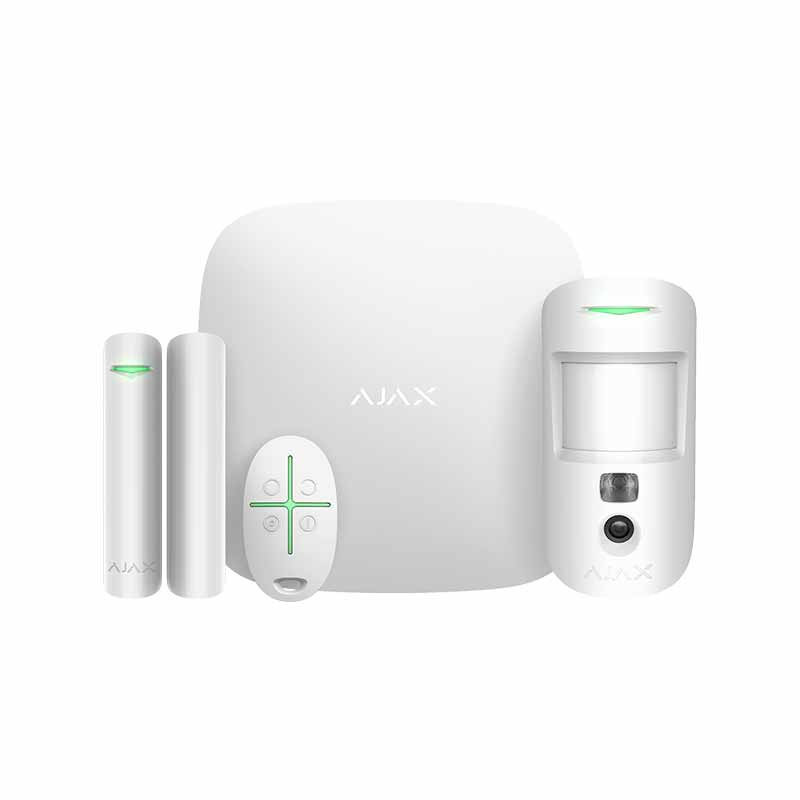 AJAX StarterKit Cam WH sistem de alarma wireless alb