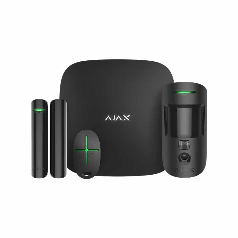 AJAX StarterKit Cam Plus BL sistem de alarma wireless negru