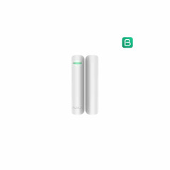 AJAX DoorProtect Plus WH contact magnetic wireless alb cu senzor de soc si inclinare