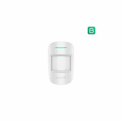 AJAX CombiProtect WH detector PIR de miscare wireless alb cu senzor acustic de geam spart