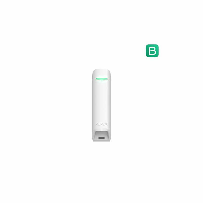 AJAX MotionProtect Curtain WH detector PIR tip cortina de interior wireless alb